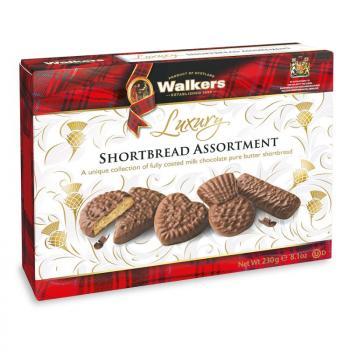 Luxury Assorted Chocolate Shortbread in der 230g Geschenkbox von Walkers Shortbread Ltd.